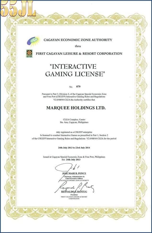 Licensing And Legal Credentials Of 55JL